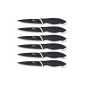 Pradel Excellence CC006N Set of 6 steak knives Blades Anti-Adherent Stainless Steel Black (Housewares)