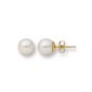 Miore MA106EY Earrings 18K / 750 White Gold White Freshwater Pearl (Jewelry)