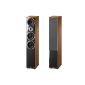 Heco Metas XT 701 3-way bass reflex-tower speaker (180 / 300Watt) Walnut (piece) (Electronics)