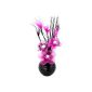 Flourish 813 Together vase and flowers Black nylon / fuchsia Small model (Kitchen)