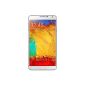 Samsung Galaxy Note 3 smartphone (14.5 cm (5.7 inch) AMOLED touchscreen, 2.3GHz, quad-core, 3GB RAM, 13 megapixel camera, Android 4.3) white (Wireless Phone)