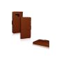 Cool Gadget Case Wallet pocket - for Moto G in Brown + 1x Protector (Electronics)