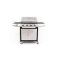 Rustler LP-0210A stainless steel BBQ gas grill RS 800, 4 main burner 3.5kW, 1 side burner hob 3.2 kW, black / silver (garden products)