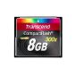 Transcend 8GB CompactFlash Memory Card (CF) 300x TS8GCF300 (Personal Computers)