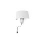 Wall lamp with LED reading lamp HOTEL - White