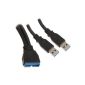 Bitspower BFA-U3-KU3MIU3M RP-USB cable Black (Accessory)