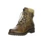 KLONDIKE Ladies Winterstiefeleletten leather boots (V3552) beige (Textiles)