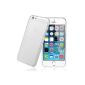 IPhone 6 IDACA TPU Silicone Case Cover for iPhone 6 4.7 inch, Transparent + White matt (Electronics)