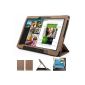 Mulbess - Samsung S Galaxy Tab 10.5 CleverStrap Cover Case Travel Case with Stand for Samsung Galaxy Tab 10.5 S Color Tan (Electronics)