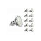 THE 3.5W MR16 GU10 LED bulb equivalent to 50W halogen bulbs, 6000K, Daylight White, Pack of 10 Units