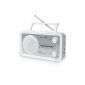 Muse M-05SW portable radio (MW / FM tuner, headphone jack, auxiliary input) White (Electronics)