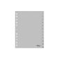 Durable 651210 Filers gray polypropylene (PP); 1 - 12, A4, 215/230 x 297 mm (Office supplies & stationery)