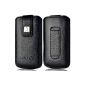Original Collos Samsung Galaxy Y Black XL / Pro / Wave 3 / W / X cover cell phone pocket (Electronics)