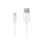 [Apple MFI Certificate] Anker® 0.9m Premium USB ™ cable Lightning Lightning to USB Cable for charging and syncing - for iPhone 6/6 Plus / 5S / 5C / 5, iPad Air / Air 2 / mini / mini 2 / Mini 3, iPad 4th gen, iPod 5th Gen.  and iPod Nano 7th Gen  (White) (Electronics)
