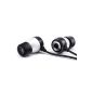 CSL - 650s In Ear Earphones / Headphones EP Powerbass | Noise Reduction Design | New Model 2015 tensile force 4 Kg | silver / black (Electronics)