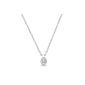 Miore - M9020P - Woman Pendant Necklace - White gold 375/1000 (9 carats) 0.98 gr - Diamond 0.05 cts - 45 cm (Jewelry)