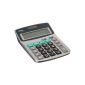 AmazonBasics Dual Power 8-digit calculator, silver (Frustration Free Packaging) (Office supplies & stationery)
