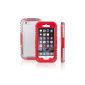 SAVFY® shockproof and waterproof shell For iphone Red 6 4.7 