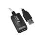 mumbi USB 2.0 Active Repeater Amplifier Cable 5.0m extension - Version 2.0 (Electronic)