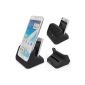 USB Dock Cradle Charger + Battery slot available for Samsung Galaxy Note 2 ii (Electronics)