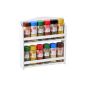 Kesper spice rack, 12er, FSC white, stained, 28 x 6 x 30 cm (household goods)