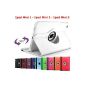 King Cameleon WHITE for Apple IPAD MINI 1/2/3 - COVER Cover Multi Angle ROTARY 360 - Many colors available - SMART COVER Shell Case PU LEATHER, 360 ° rotation, Stand, magnetic / magnet to standby - 1 PEN FREE !!!  (Electronic devices)