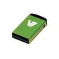 V7 Nano 32GB USB flash drive USB 2.0 brushed aluminum green (accessory)