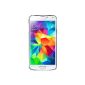 Samsung Galaxy S5 smartphone unlocked 4G (Screen: 5.1 inch - 16 GB - Android 4.4.2 KitKat) White (Electronics)