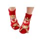 Lukis Christmas socks non-slip slippers Stricksocken moose (Textiles)