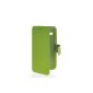 MOON CASE Leather Flip Case Cover Sleeve Case Skin Hard Cover for Samsung Galaxy Core Plus G3500 Green (Wireless Phone Accessory)
