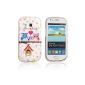 tinxi® Silicone Case for Samsung Galaxy S3 mini i8190 Case Case Protective cover Family cute owl Owl (Electronics)