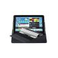 Ultra Slim Pocket Samsung Galaxy Tab 2 10.1 P5100 / P5110 Case, Case with Stand Function in black