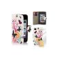 32nd Case PU Leather Folio for iPhone 4 / 4S with screen protector and cleaning cloth - Design book - Colour Butterfly (Electronics)