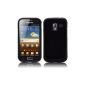 PrimaCase - Black - Opaque TPU Silicone Case for Samsung Galaxy Ace 2 i8160 (Electronics)