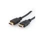 deleyCON HDMI Cable High Speed ​​with Ethernet - [12.5m] - 3D Ready - with network channel [12.5 meters] (Electronics)