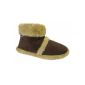 Coolers House Boots Microvelours with fur brim fluffy lined slip sole men brown size 9-10 (42-44) (Shoes)