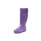 Trendy Ladies Boots size.  39-42 rain rubber boots rubber boots purple (Textiles)