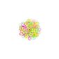 Lot 300 phosphorescent elastic silicone, 1 and 12 hook clasps Loom Bands (Jewelry)