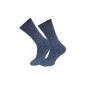 6 pairs of stable outdoor boat and trekking socks with high cotton content, JEANSBLAU or ash (Textiles)