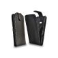 Accessory Master - Black leather case cover shell for Nokia Lumia N900 (Electronics)