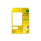 Sigel LA210 Removable Labels white, 63.5 x 29.6 mm, 675 labels = 25 sheets, rounded corners (Office supplies & stationery)