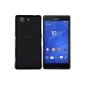 Sony Xperia Z3 Compact Case in Black - Silicone Skin Case Cover Skin for Sony Xperia Z3 Compact (Not for the normal Z3 suited)