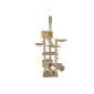 Dibea Cat tree with scratching posts and activity center Beige 240-260 cm (Miscellaneous)