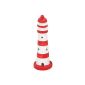 Mini Lighthouse, red-white, 4,5x12cm Maritime decoration