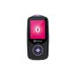 Memup KURL-4GBFM Kurl MP3 Player Audio / Video Bluetooth with FM Radio / MicroSD Slot Display 1.8 