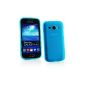 Me Out Kit FR TPU Gel Case for Samsung Galaxy Ace S7272 3 - light blue frost printing (Wireless Phone Accessory)