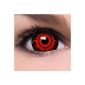 Colored red Cataclysm Mini sclera contact lenses Lenses + container + Kombilösung top quality at Carnival and Halloween Crazy Fun (Personal Care)