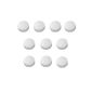 10x Magnets, White Ø 24mm, holding magnets for whiteboard, fridge magnets, magnetic board, magnetic board, magnetic circular (Office supplies & stationery)