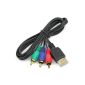 Generic HDMI Video Audio Adapter Cable M Male to 3 RCA M 1m (Electronics)