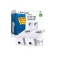 Devolo dLAN Starter Kit 650+ (600 Mbit / s, socket, data filters, 1 LAN port, patent, Powerline) white (accessory)